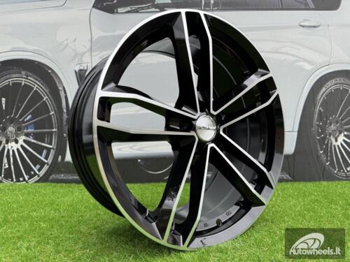 Ratlankis R18x8  5X100  ET  40  73.1  D5276  Black Polished (MB)  For RACIN  (K4)  ( Style PDW)