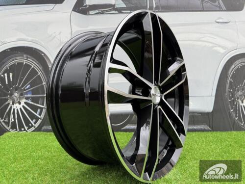 Ratlankis R18x8  5X100  ET  40  73.1  D5276  Black Polished (MB)  For RACIN  (K4)  ( Style PDW)