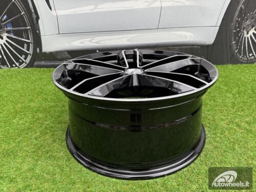 Ratlankis R18x8  5X100  ET  40  73.1  D5276  Black Polished (MB)  For RACIN  (K4)  ( Style PDW)