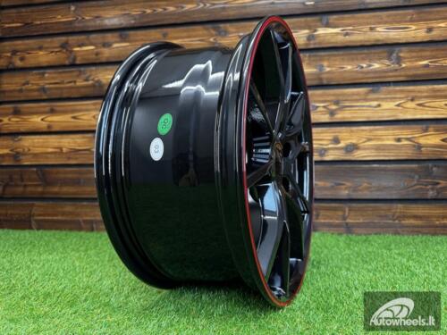 Ratlankis R17x7.5  5X114.3  ET  45  64.1  B1418  (IN5381)  Black+Red Line (BR)  For HOND  (K8)