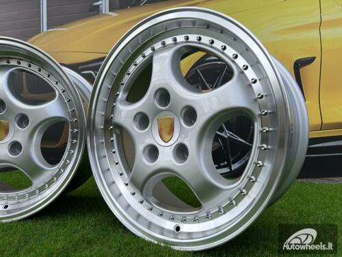 Ratlankis Porsche 964 Turbo speedline style 18X8J 5X130 ET50 71.56 Silver with lip machined (Porsche 911, 944, Boxster)