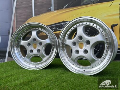 Ratlankis Porsche 964 Turbo speedline style 18X8J 5X130 ET50 71.56 Silver with lip machined (Porsche 911, 944, Boxster)