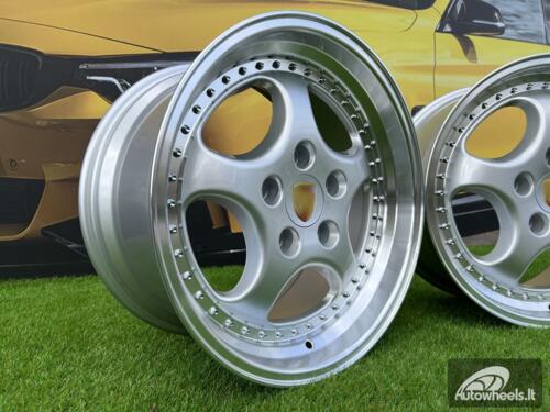 Ratlankis Porsche 964 Turbo speedline style 18X8J 5X130 ET50 71.56 Silver with lip machined (Porsche 911, 944, Boxster)