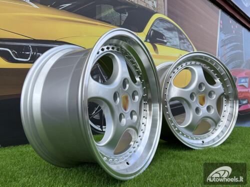 Ratlankis Porsche 964 Turbo speedline style 18X8J 5X130 ET50 71.56 Silver with lip machined (Porsche 911, 944, Boxster)