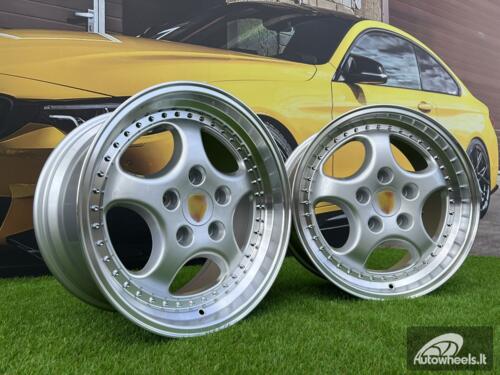 Ratlankis Porsche 964 Turbo speedline style 18X8J 5X130 ET50 71.56 Silver with lip machined (Porsche 911, 944, Boxster)