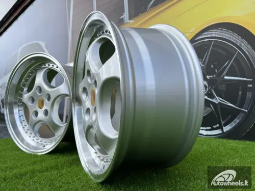 Ratlankis Porsche 964 Turbo speedline style 18X9.5J 5X130 ET50 71.56 Silver with lip machined (Porsche 911, 944, Boxster)