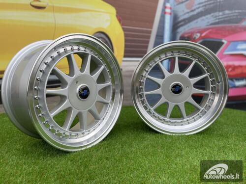 Ratlankis OZ Hartge styling 17X8J 5X100/5X120 ET25 74.1 Silver with Diamond Cut Lip ( VW Beetle/Golf, Audi TT, BMW 3-5-6-8 E46/E90/E39/E60 ) 