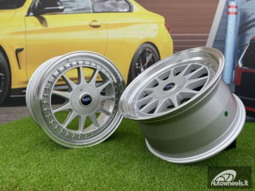 Ratlankis OZ Hartge styling 17X8J 5X100/5X120 ET25 74.1 Silver with Diamond Cut Lip ( VW Beetle/Golf, Audi TT, BMW 3-5-6-8 E46/E90/E39/E60 ) 