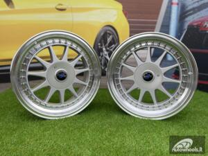 Ratlankis OZ Hartge styling | R17X9J 5X100/5X120 ET30 74.1 Silver with Diamond Cut Lip ( VW Beetle/Golf, Audi TT, BMW 3-5-6-8 E46/E90/E39/E60 ) 