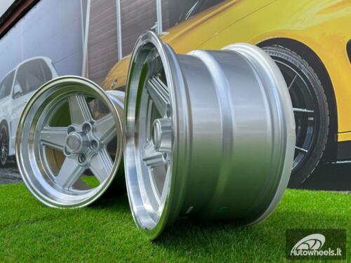 Ratlankis Mercedes Benz AMG Penta style 16x8 5X112 ET 11 66.6 Silver with diamond cut lip