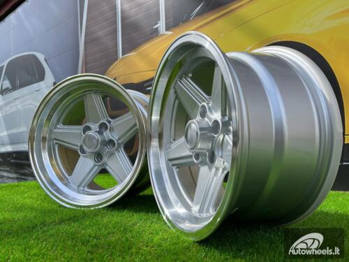 Ratlankis Mercedes Benz AMG Penta style 16x8 5X112 ET 11 66.6 Silver with diamond cut lip