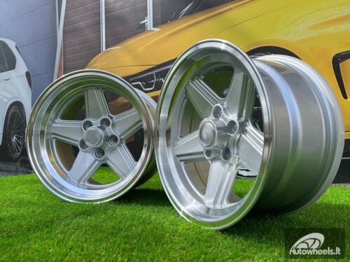 Ratlankis Mercedes Benz AMG Penta style 16x8 5X112 ET 11 66.6 Silver with diamond cut lip