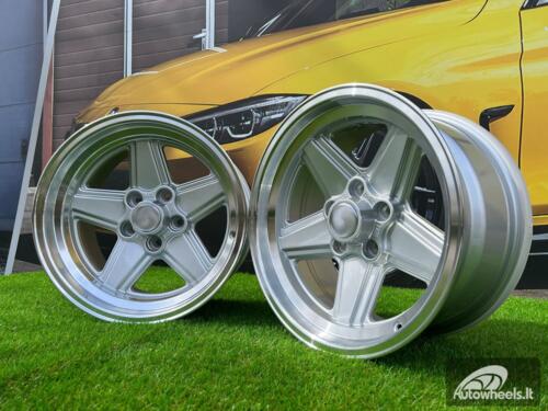 Ratlankis Mercedes Benz AMG Penta style 16x8 5X112 ET 11 66.6 Silver with diamond cut lip