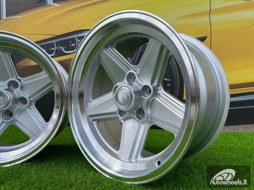 Ratlankis Mercedes Benz AMG Penta style 16x8 5X112 ET 11 66.6 Silver with diamond cut lip