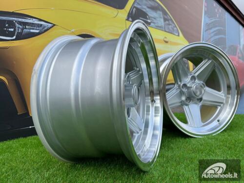 Ratlankis Mercedes Benz AMG Penta style 16x8 5X112 ET 11 66.6 Silver with diamond cut lip