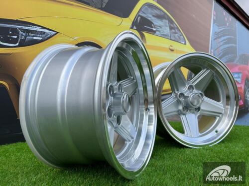 Ratlankis Mercedes Benz AMG Penta style 16x8 5X112 ET 11 66.6 Silver with diamond cut lip