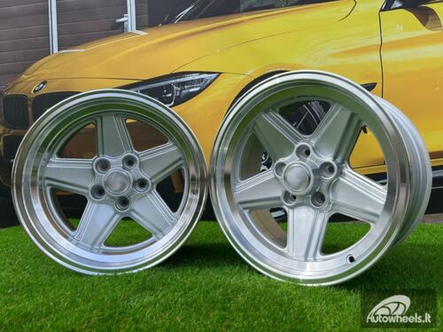 Ratlankis Mercedes Benz AMG Penta style 16x9 5X112 ET 11 66.6 Silver with diamond cut lip