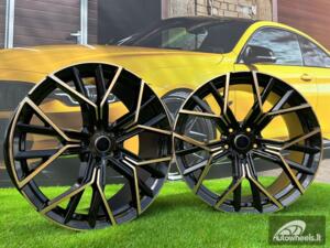 Ratlankis Prato 20X8.5J 5X120 ET35 72.56 Black with Diamond Cut and bronze tint (BMW 3-4-5-6 E46/E90/F10/F06/F32)