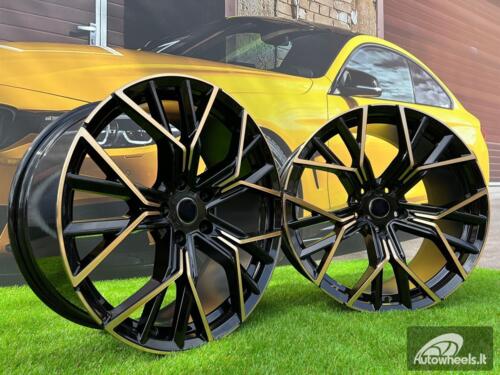 Ratlankis Prato 20X8.5J 5X120 ET35 72.56 Black with Diamond Cut and bronze tint (BMW 3-4-5-6 E46/E90/F10/F06/F32)
