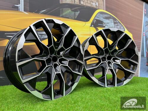 Ratlankis BMW 913M Style 22X9.5J 5X112 ET33 66.5 Black with Diamond Cut face (BMW X5/X6/X7 G05/G06/G07)