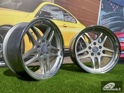 Ratlankis Parallel style 19X8.5 5X120 ET15 74.1 Silver with mirror lip BMW 5/6/8 E34 / E39 / E60 / E63 / E64 / E31