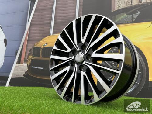 Ratlankis Bulli Palmerston VW T5 T6 Style 18X8J 5X120 ET50 65.1 Black with Diamond Cut VW Transporter, Multivan, Caravelle, T5 / T6