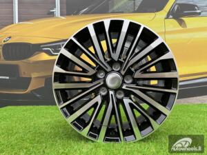 Ratlankis Bulli Palmerston VW T5 T6 Style 18X8J 5X120 ET50 65.1 Black with Diamond Cut VW Transporter, Multivan, Caravelle, T5 / T6