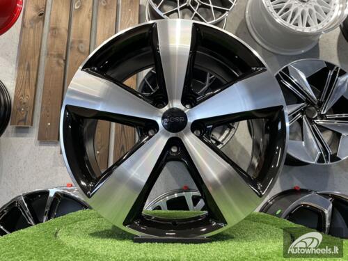 Ratlankis Jeep Grand Cherokee 5 Spoke 20X8J 5X127 ET45 71.6 Gloss black with Diamond Cut 