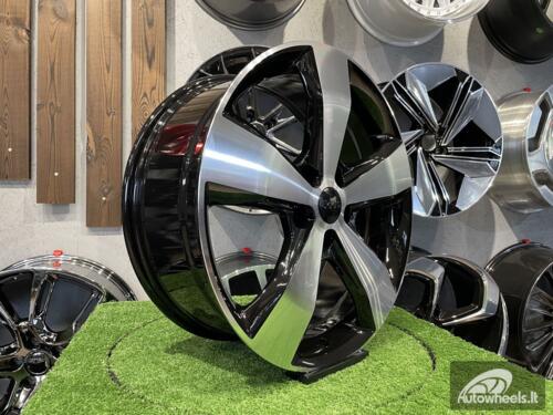 Ratlankis Jeep Grand Cherokee 5 Spoke 20X8J 5X127 ET45 71.6 Gloss black with Diamond Cut 