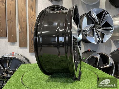 Ratlankis Jeep Grand Cherokee 5 Spoke 20X8J 5X127 ET45 71.6 Gloss black with Diamond Cut 