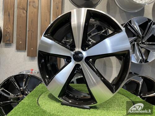 Ratlankis Jeep Grand Cherokee 5 Spoke 20X8J 5X127 ET45 71.6 Gloss black with Diamond Cut 