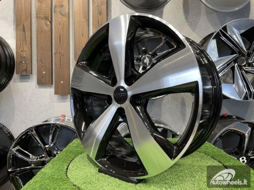 Ratlankis Jeep Grand Cherokee 5 Spoke 20X8J 5X127 ET45 71.6 Gloss black with Diamond Cut 