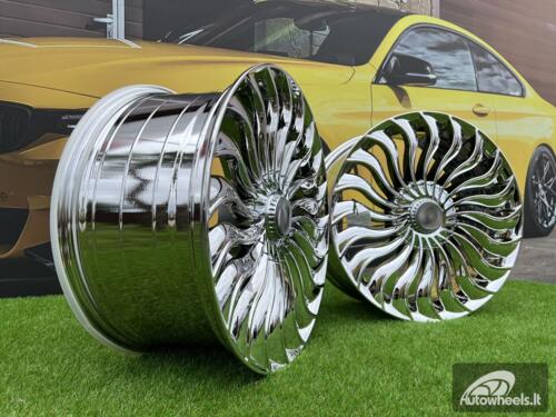 Mercedes - Benz Mansory Style 19X8.5J 5X112 ET35 66.56 Vacuum Chrome E, S, SL, CL W124 / W210 / W126 / W116 / W140 / R129 / C140 / 190 / W221 / W222 / W211