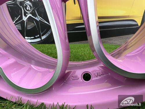 Ratlankis Heritage Kokoro Monoc heart style 15X6.5J 4X100 ET35 73.1 Pink with Diamond Cut face BMW E30, VW Golf/Jetta, Audi 80 B2 / Coupe B2 / Honda Civic / Mitsubishi Colt / JDM Cars