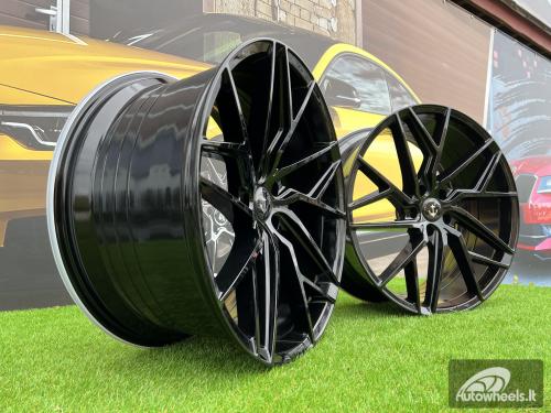 Ratlankis M-X4T Vossen design. 21X9J 5X112 ET32 66.56 Gloss black BMW X5 / X6 / X7 G05, G06. G07