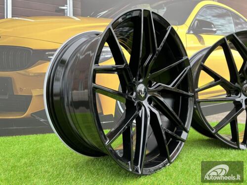 Ratlankis M-X4T Vossen design | R21X10.5J 5X112 ET43 66.56 Gloss black BMW X5 / X6 / X7 G05, G06. G07