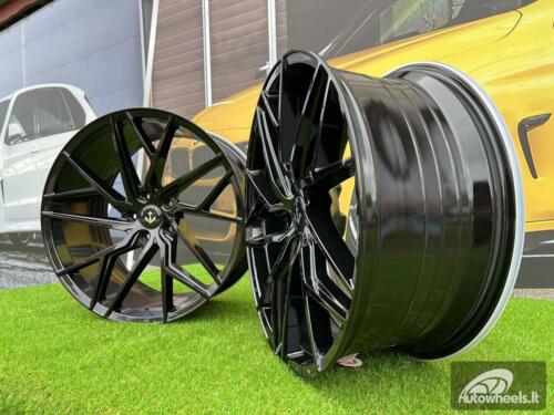 Ratlankis M-X4T Vossen design | R21X10.5J 5X112 ET43 66.56 Gloss black BMW X5 / X6 / X7 G05, G06. G07