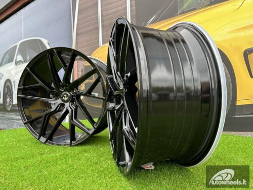 Ratlankis M-X4T Vossen design | R21X10.5J 5X112 ET43 66.56 Gloss black BMW X5 / X6 / X7 G05, G06. G07