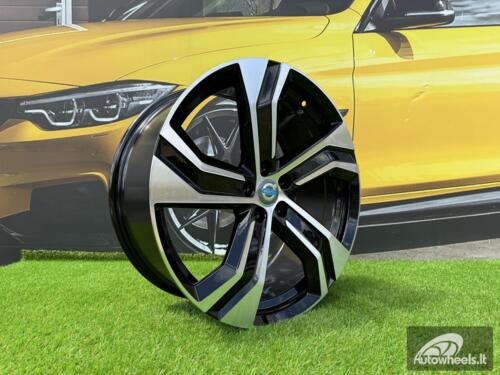 Ratlankis R19x8  5X108  ET  42.5  63.3  B0143  Black Polished (MB)  For VOLVO  (Z4)