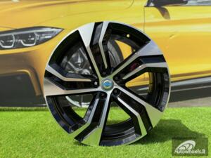 Ratlankis R19x8  5X108  ET  42.5  63.3  B0143  Black Polished (MB)  For VOLVO  (Z4)