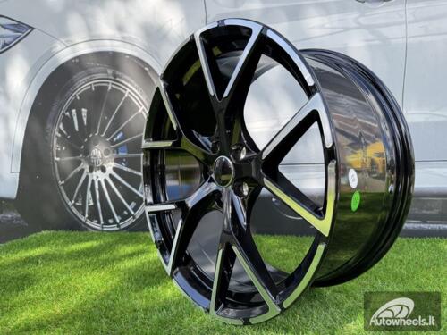 Ratlankis R18x8  5X112  ET  46  57.1  3S5997  Black Polished (MB)  For AUD  (R+P)  (HYBRID FORGED New Model)