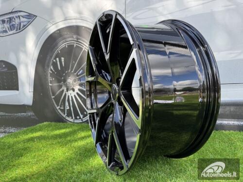 Ratlankis R18x8  5X112  ET  46  57.1  3S5997  Black Polished (MB)  For AUD  (R+P)  (HYBRID FORGED New Model)