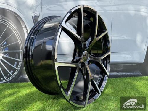 Ratlankis R18x8  5X112  ET  46  57.1  3S5997  Black Polished (MB)  For AUD  (R+P)  (HYBRID FORGED New Model)