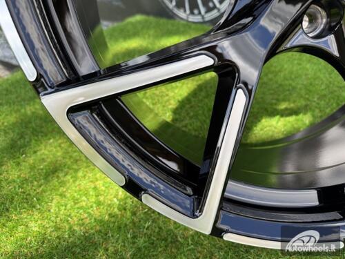Ratlankis R18x8  5X112  ET  46  57.1  3S5997  Black Polished (MB)  For AUD  (R+P)  (HYBRID FORGED New Model)
