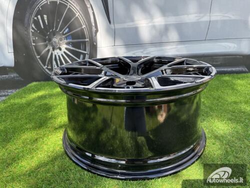 Ratlankis R18x8  5X112  ET  46  57.1  3S5997  Black Polished (MB)  For AUD  (R+P)  (HYBRID FORGED New Model)