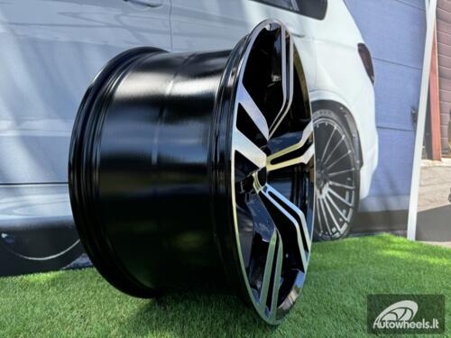 Ratlankis R20x8.5  5X120  ET  25  72.6  B5327  Black Polished (MB)  For BMW  (K4)  (Rear+Front)