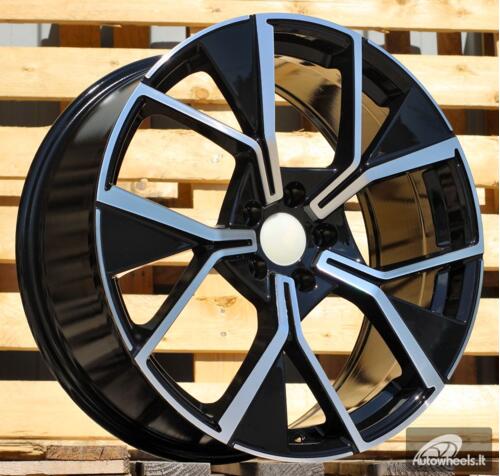 Ratlankis R20x8.5  5X112  ET  38  57.1  Y1196  Black Polished (MB)  For VW  (K2)  (New Tiguan)