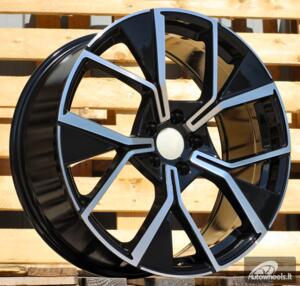 Ratlankis R20x8.5  5X112  ET  38  57.1  Y1196  Black Polished (MB)  For VW  (K2)  (New Tiguan)