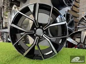 Ratlankis R20x8.5  5X112  ET  38  57.1  Y1196  Black Polished (MB)  For VW  (K2)  (New Tiguan)