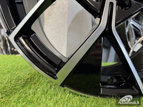 Ratlankis R20x8.5  5X112  ET  38  57.1  Y1196  Black Polished (MB)  For VW  (K2)  (New Tiguan)